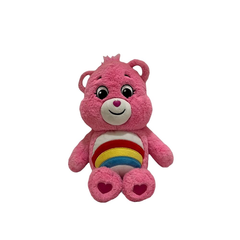 Care Bears CHEER BEAR Plush Stuffed Animal Rainbow Pink 13" Toy 2020